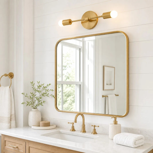 Nael Modern Minimalist Metal 2-Light Wall Sconce
