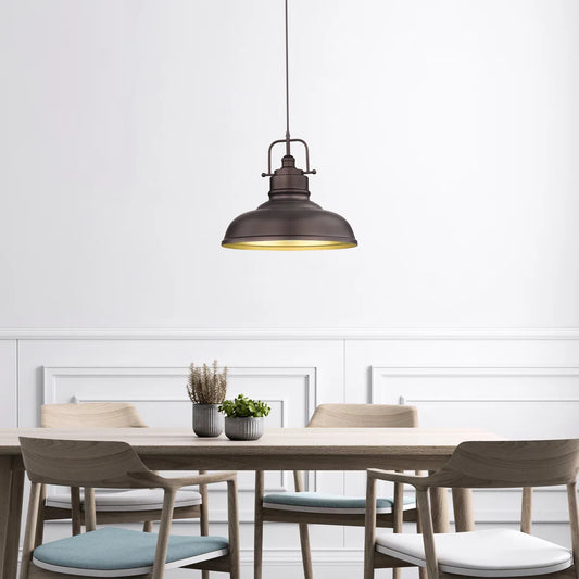 Naiad Industrial Adjustable Dome Pendant Light