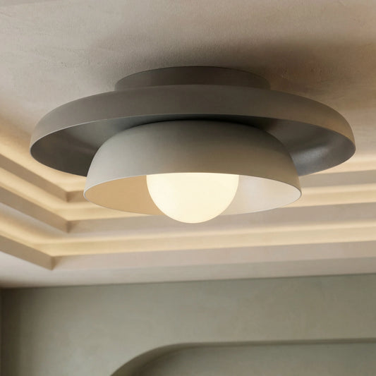Izar Modern Minimalist Metal Saucer Ceiling Light