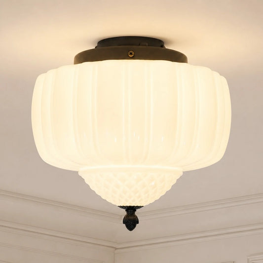 Roisin Modern Glass Flush Mount Ceiling Light