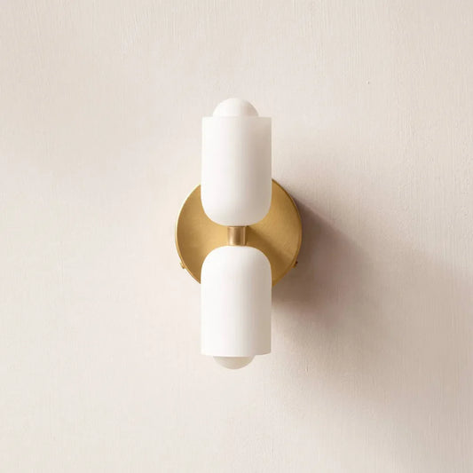 Nico Modern Up-Down Glass Wall Sconce