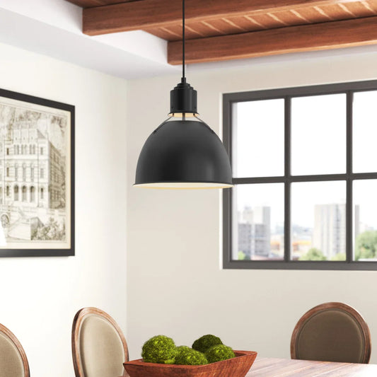 Odalys Industrial 1-light Single Dome Adjustable Pendant Light