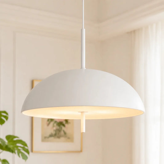 Odette Minimalist Metal Round Pendant Light