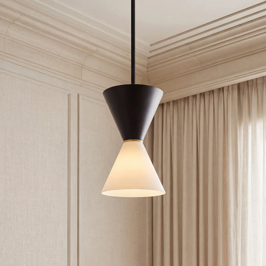 Phoenix Modern Metal Double Cone Pendant Light
