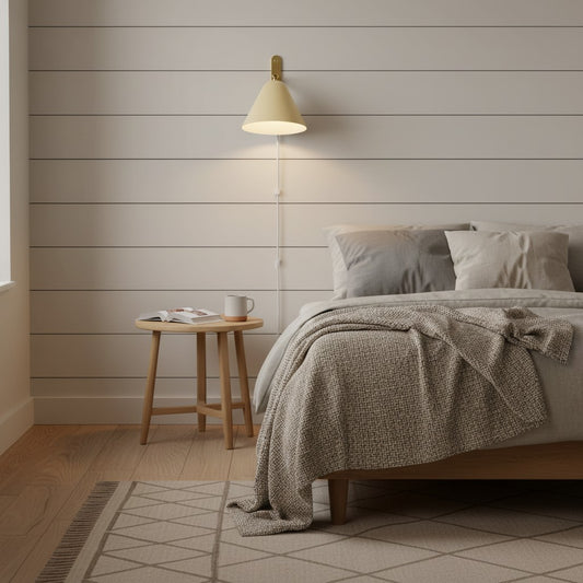 Modern Minimalist Tapered Metal Wall Sconce