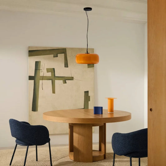 Pronoe Modern Round Glass LED Pendant Light