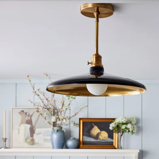 Pyrae Farmhouse Metal Pole Pendant Light