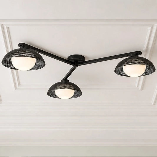Quinwen Modern Metal 3-Light Linear Ceiling Light