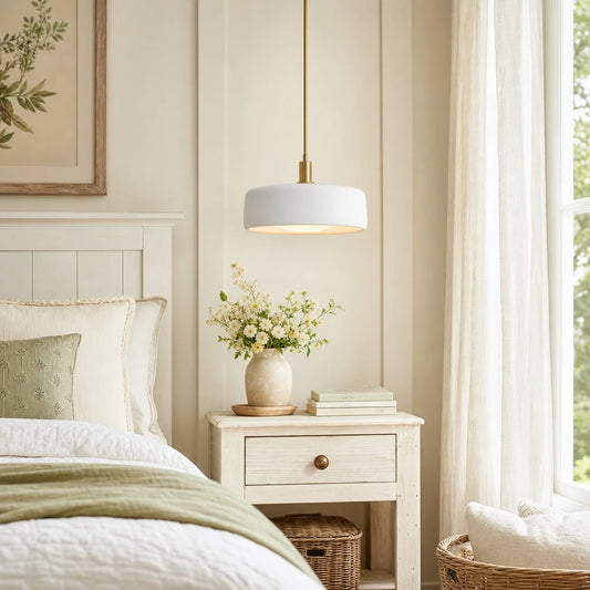Rainer Modern White Porcelain Pendant Light
