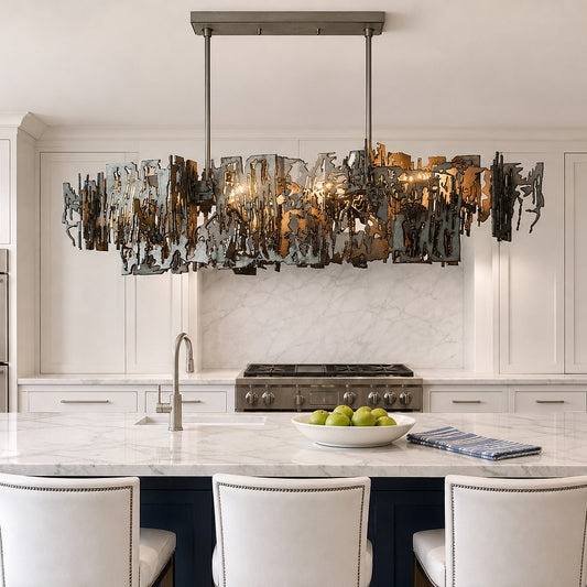 Retro Metal Fragment Art Chandelier