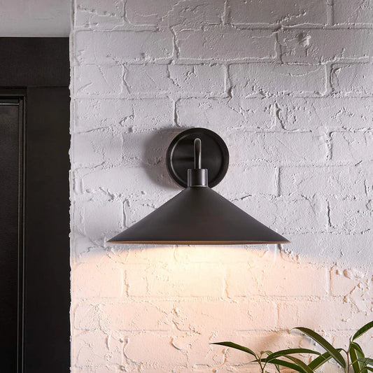 Rhett Vintage Metal Cone Wall Lamp