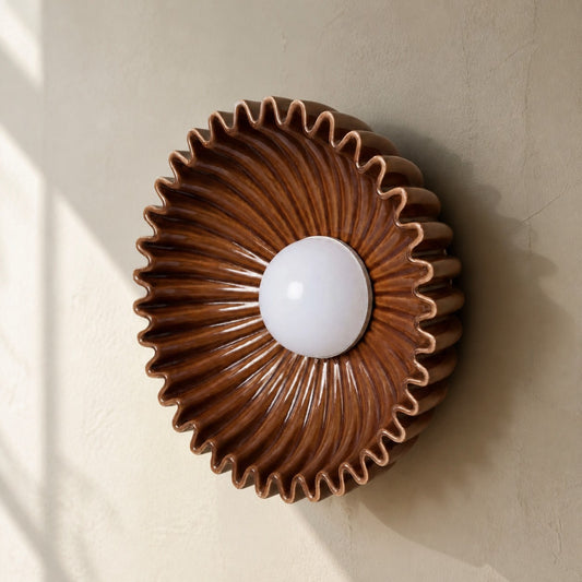 Ruby Modern Elegant Ceramic Flower Wall Sconce