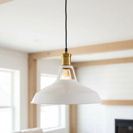Luna Rustic Elegance Iron Shade Pendant Light