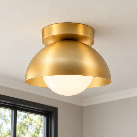 Sanja Modern Minimalist Dome Sphere Metal Ceiling Light