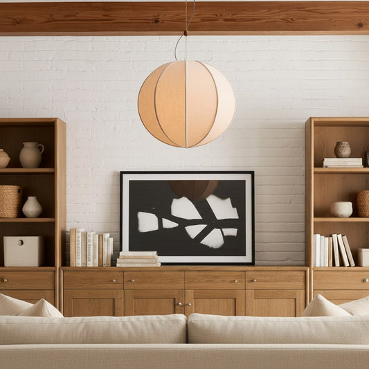 Scandinavian Linen Pendant Light