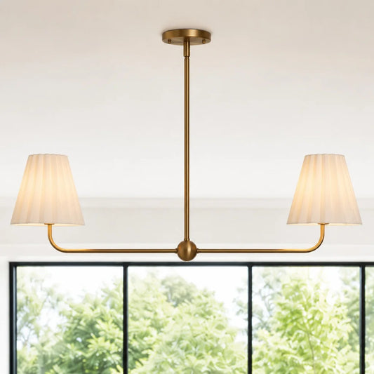 Sebastian Modern Fabric Linear Chandelier