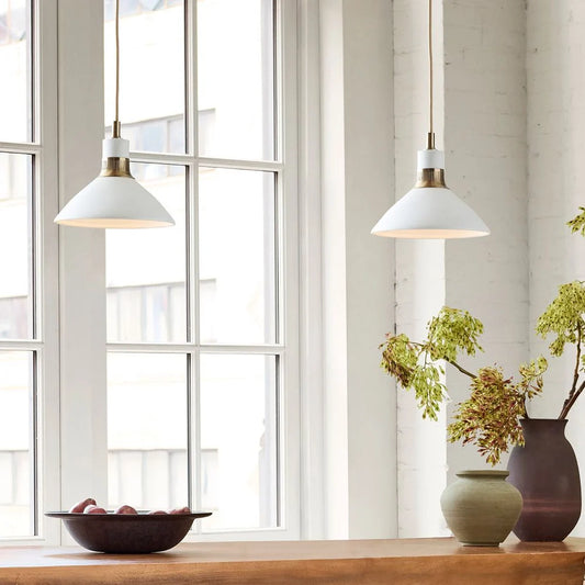Selwyn Modern Adjustable Porcelain Pendant Light