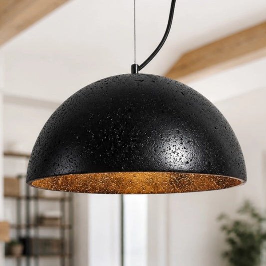 Serano Modern Dome Travertine Pendant Lamp