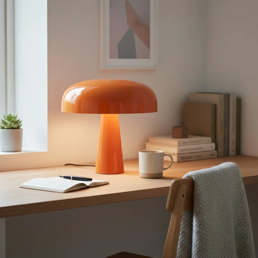 Sofia Minimalist Metal Mushroom Table Lamp