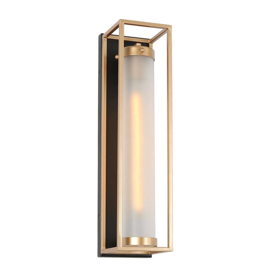 Solara Modern Minimalist Rectangular Glass Wall Lamp