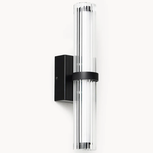 Soren Fluted Glass LED Tube Wall Sconce