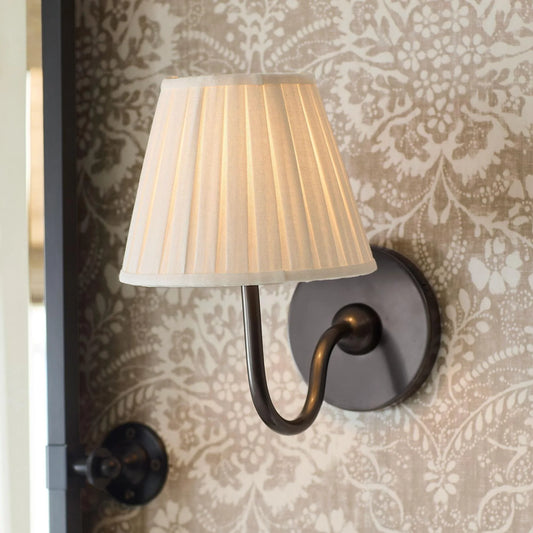 Classic Traditional Pleated Shade Wall Sconce