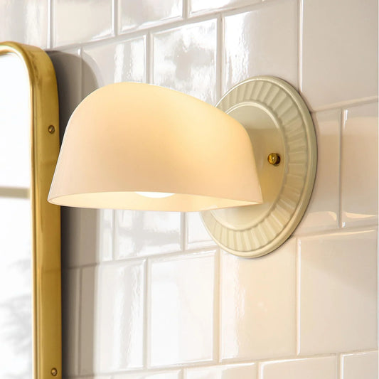 Thais Mid-Century Modern Art Deco Glass Wall Sconce