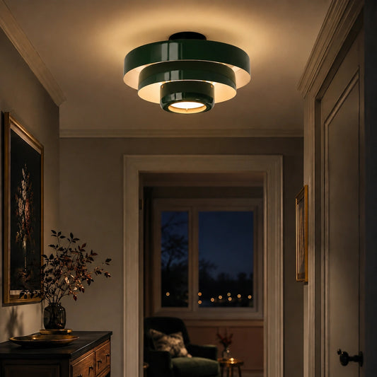 Vanesly Bauhaus Three-Tier Round Macaron Ceiling Light