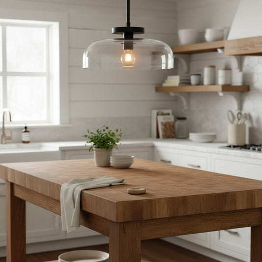 Vera Modern Glass Dome Semi Flush Mount