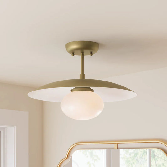 Vianne Modern Metal Semi Flush Mount Light