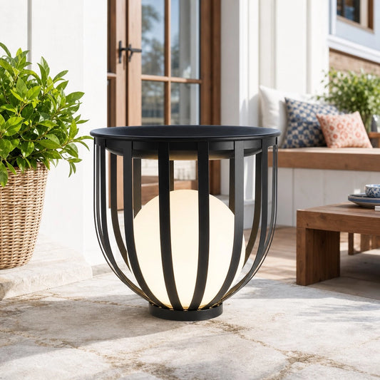 Waterproof Solar Floor Lamp for Courtyard Garden Flowerpot Lighting