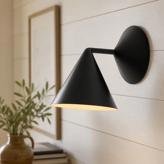 Zara Modern Elegant Cone Shade Wall Sconce