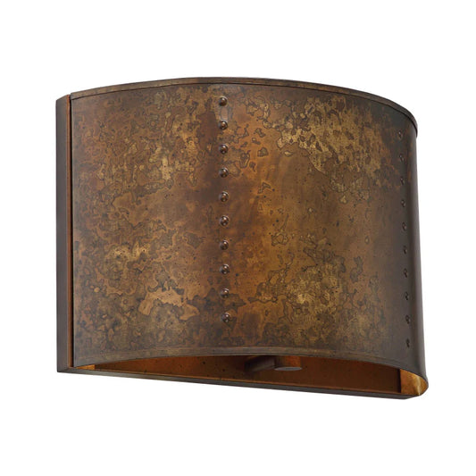 Zephyrus Rustic Bronze Industrial Wall Sconce