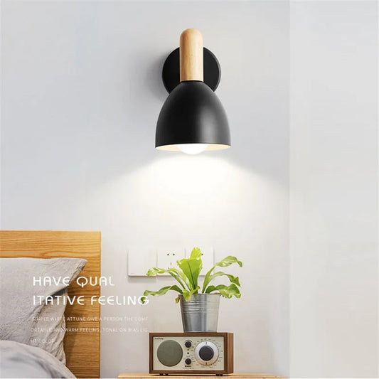 Nordic Wall Lamp Bulb Holder 180°Adjust Modern Minimalist Aisle Corridor Light