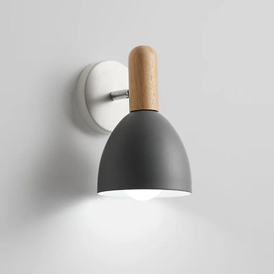 Nordic Wall Lamp Bulb Holder 180°Adjust Modern Minimalist Aisle Corridor Light