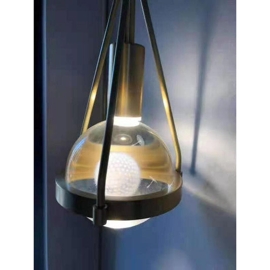 Blowball Gold Crystal Pendant Light