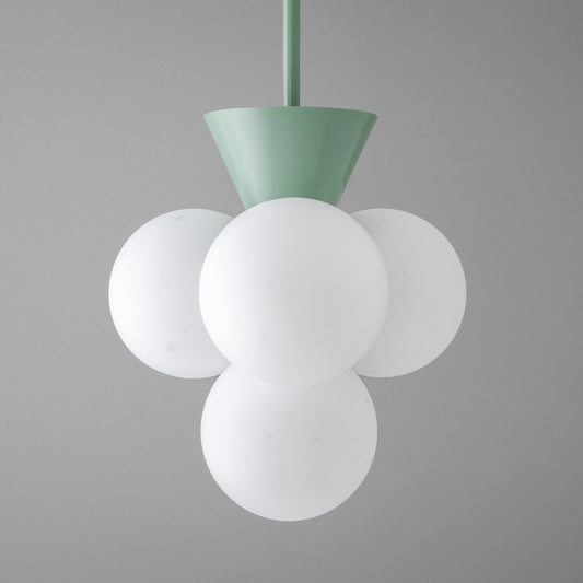 Rital Retro Flared Top Cluster Sphere Metal Chandelier