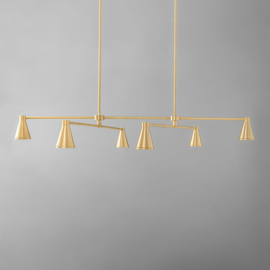 Analeigh Modern Linear Metal Cone Chandelier
