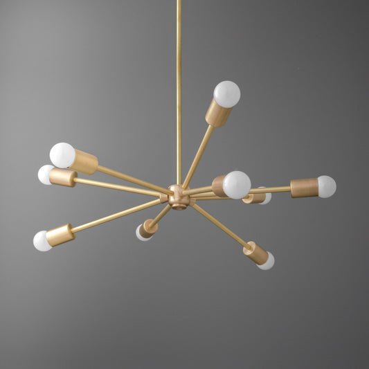 Welden Modern Branching Multi Arm Metal Chandelier