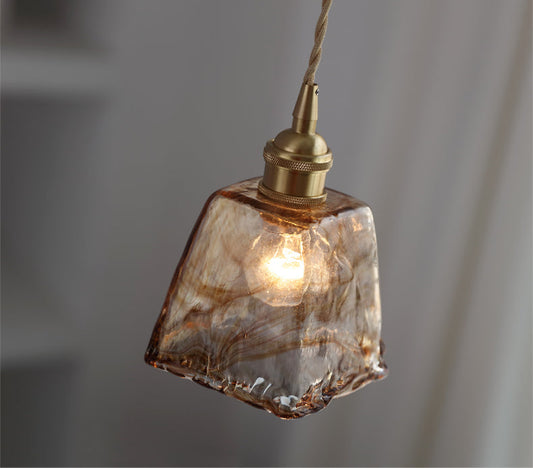 Amber Glass Pendant Light - 209GPL