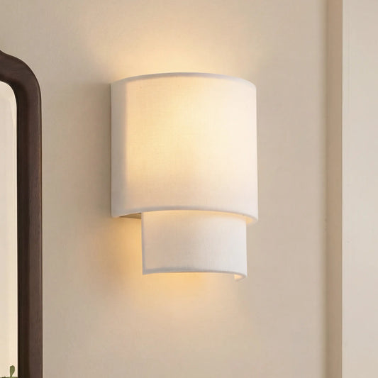 Kellan Modern Fabric Rechargeable Touch Wall Sconce