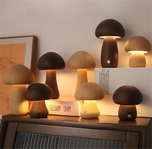 Whimsical Mushroom Night Table Light