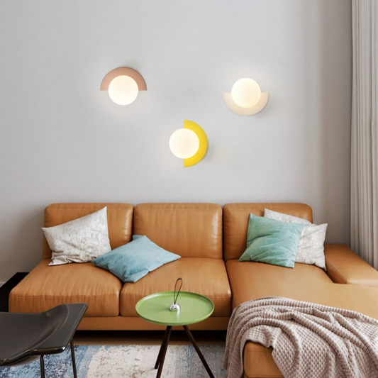 Minimalist Arc Colorful Nordic Wall Lamp Sconce Light Fixtures