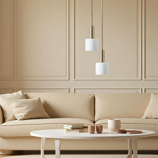 Modern White Porcelain Pendant Light
