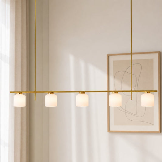 Violet Classic Polished Brass Chandelier