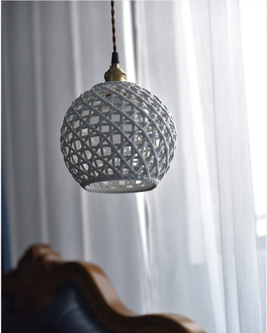 Braided Ceramic Pendant Light - 202CPL
