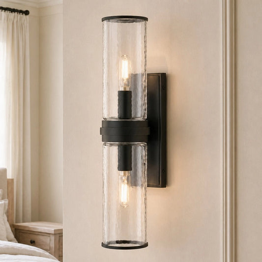 Delphine Modern Double Glass Wall Sconce