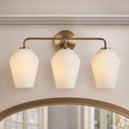 Chelsea Modern Glass Metal Geometric Wall Sconce