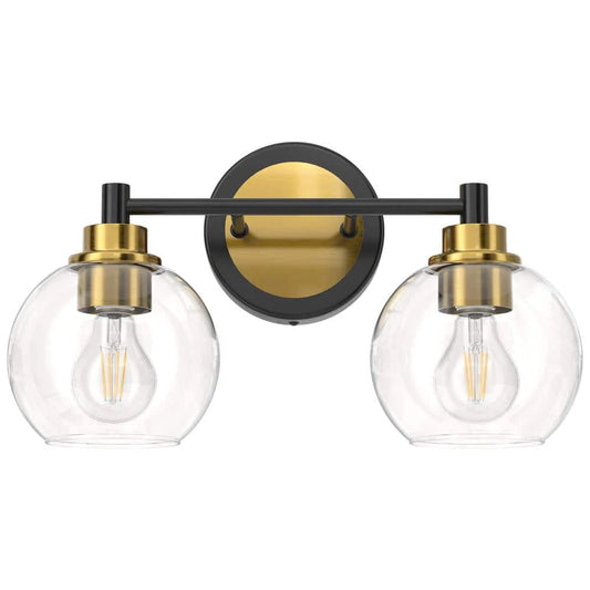 Modern Minimalist Clear Glass Vanity Light