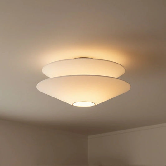 Carol Modern Linen Flush Mount Ceiling Light